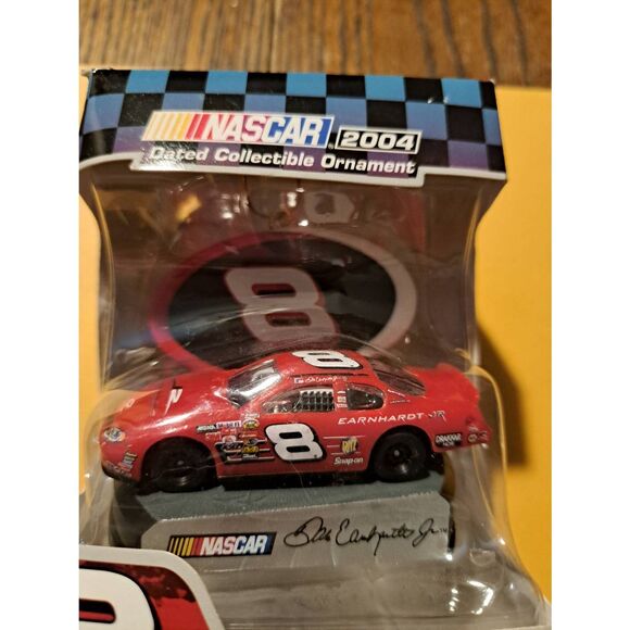 Vintage 2004 Trevco Dale Earnhardt Jr #8 NASCAR Holiday Christmas Tree Ornament - Picture 2 of 6